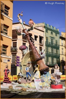 Spain - Valencia - Las Fallas festival - Papier Mach scene