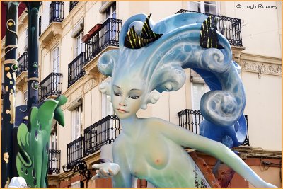 Spain - Valencia - Las Fallas festival - Papier Mach figure 