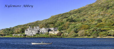 180595 - Ireland - Co.Galway - Kylemore Abbey - Distant view over the lake with fisherman.jpg