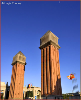 Barcelona - Plaa Plaza dEspanya - Venetian towers  