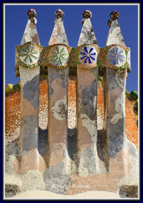  Barcelona - Casa Batllo by Gaudi - Roof Terrace