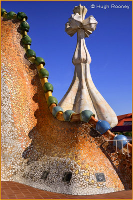 Barcelona - Casa Batllo by Gaudi - Roof Terrace 