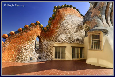 Barcelona - Casa Batllo by Gaudi - Roof Terrace