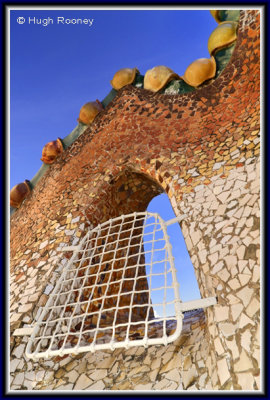 Spain - Barcelona - Casa Batllo by Gaudi - Roof Terrace