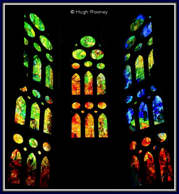 Barcelona - La Sagrada Familia - Stained glass  