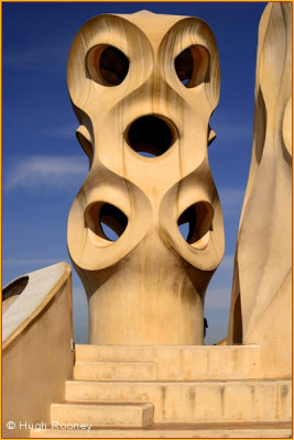 Barcelona - La Pedrera by Gaudi - Chimney pots