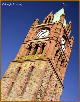 Ireland - Co.Derry - Derry - Guild Hall - Clock Tower.