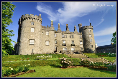 Ireland  - Kilkenny - Kilkenny Castle with Rose garden.