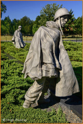 Washington DC - National Mall - Korean War Veterans Memorial. 