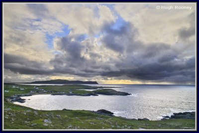 Ireland - Co.Donegal - View across Sheephaven Bay to Horn Head. 
