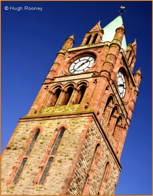 Ireland  - Derry - Guild Hall - Clock Tower 