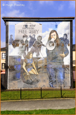  Ireland - Derry - The Bogside - The Peoples Gallery - Bernadette- Battle of the Bogside