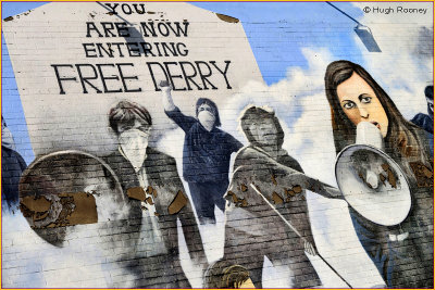  Ireland - Derry - The Bogside - The Peoples Gallery - Bernadette 
