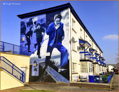 Ireland - Derry - The Bogside - The Peoples Gallery - The Runner Mural 