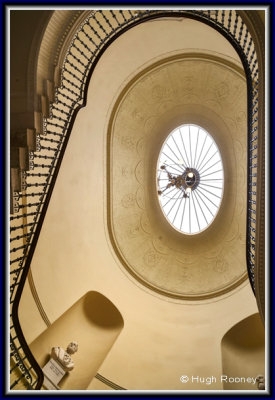 Ireland - Dublin - City Hall - Staircase