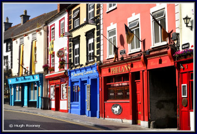 Ireland - Kilkenny - Colourful streetscape 