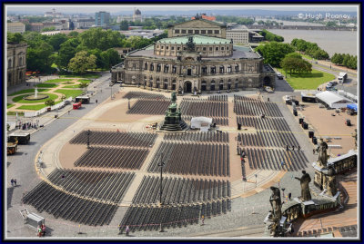 Dresden - Semper Opera House - View from Hausmann Tower 
