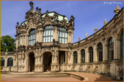 Dresden - Zwinger Palace - The Rampart Pavilion. 