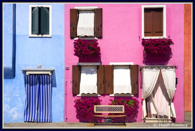 Venice - Burano Island - Colourful house facades 