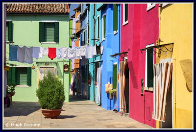  Venice - Burano Island - A Colourful corner. 