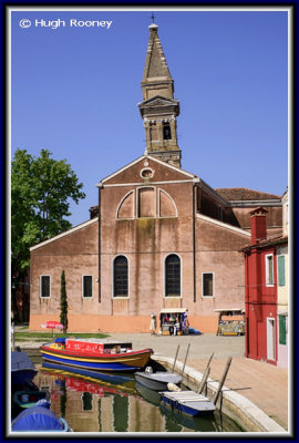   Venice - Burano Island - Chiesa di San Martino with that tower!