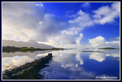 Ireland - Co.Mayo - Clew Bay and Croagh Patrick from Westport  