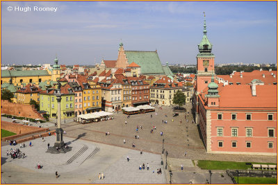  Warsaw - Royal Castle and Plac Zamkowy or Castle Square 