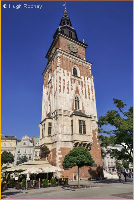  Krakow - Rynek Glowny with Wieza Ratuszowa or Town Hall Tower 