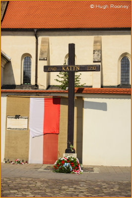  Krakow - Church of St  Giles with Katyn Memorial 