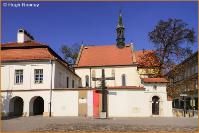  Krakow - Church of St  Giles with Katyn Memorial 