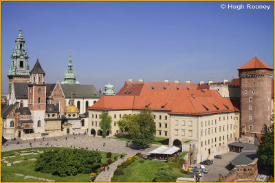  Krakow - Wawel Hill - View of Wawel Cathedral and Wawel Castle 