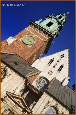 337674 - Poland - Krakow - Wawel Hill - Wawel Cathedral clock tower.jpg
