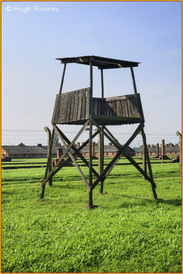   Poland - Auschwicz-Birkenau Concentration Camp - Guard tower. 