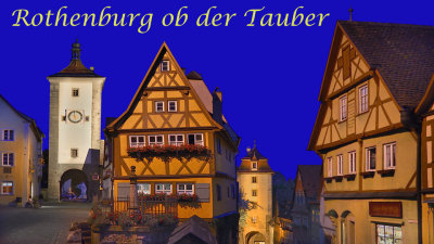 348380 - Germany - Rothenburg ob der Tauber -  Plonlein or Little Square by night.jpg