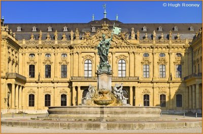  Germany - Wurzburg - Residenz Palace facade. 