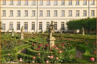  Germany - Bamberg - Neue Residenz from the Rose Garden. 