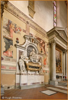  Italy - Florence - Santa Croce - Tomb of Galileo 