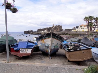 Fishing Boats overlooking the harbor