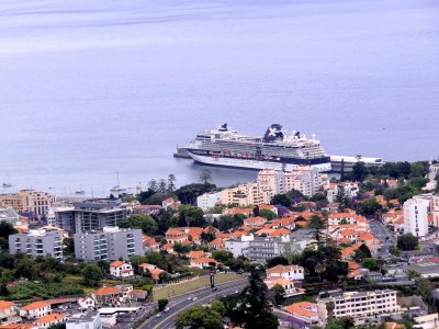 Our Ship Seen from High up the Mountain