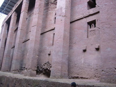 Bet Medhanealem, the largest of all the Lalibela churches