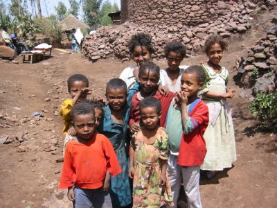 Some of the little inhabitants of Lalibela
