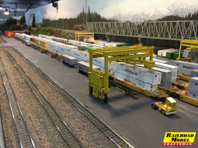 Large intermodal facility in N scale.