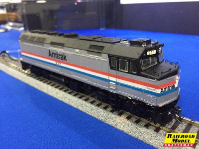 Rapido HO: Amtrak F40PH, Phase III paint.