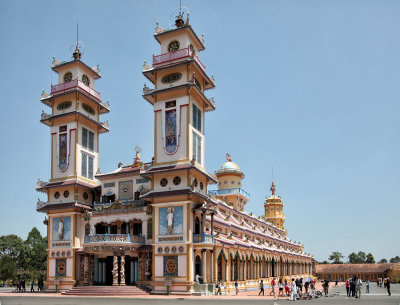 The Cao Đài temple in Tay Ninh