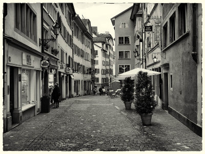 Zuerich in old town city