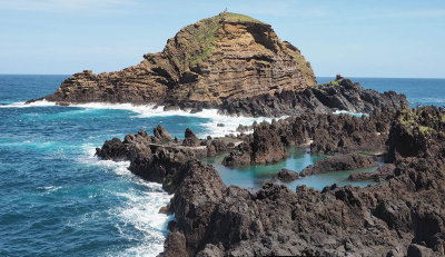 natural rocky swimming pools