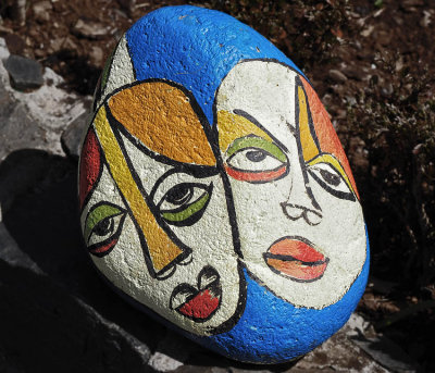Lovely painted stone