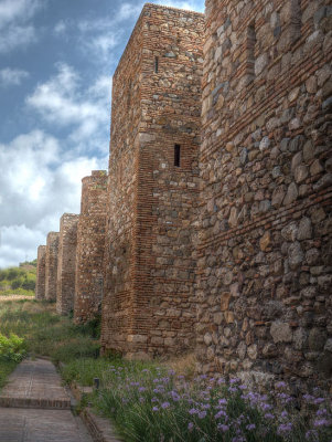 Part of the wall to Castillo de Gibralfaro