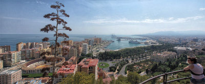 Malaga and its harbour