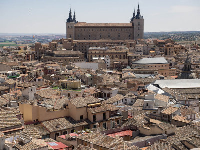 Blick auf Toledo mit dem Alcázar 